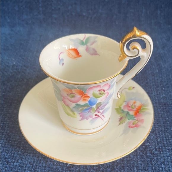 Vintage UCAGCO Floral China Teacup and Saucer Made In Occupied Japan - Picture 1 of 9